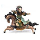 Ceramic Asian Deity Roof Charm