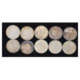 Lot of 10 Roosevelt Silver Dimes