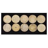 Lot of 10 Roosevelt Silver Dimes