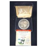 1987 Busch Gardens "Giant Panda" 1 oz Silver Round