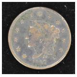 1837 Coronet Head Large Cent Coin