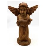 Large Wooden Angel Carved Statue