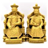 Pair of Resin Norleans Asian Statues