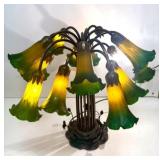 Tiffany Style Art Nouveau Lily Table Lamp