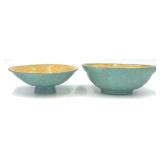 Chinese Export Crackle-glazed Earthenware Bowls