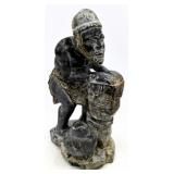 Zimbabwean Hand-Carved Signed Stone Statue
