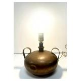 Arts and Crafts Hammered Copper Table Lamp
