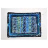 Aldo Londi 1960's Vintage Blue Ceramic Ashtray