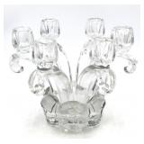 Crystal Flower Petal Candle Holder