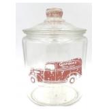 Vintage Gordon's Fresh Foods Glass Advertising Jar