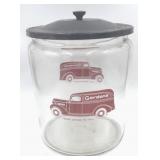 Vintage Gordon's Fresh Foods Glass Counter Jar