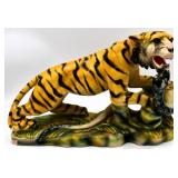 Vintage Hand-Painted Ceramic Tiger