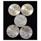 5 2003 Uncirculated Kennedy Half Dollar Coins