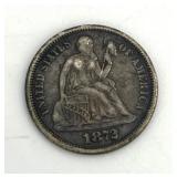 1873 United States Seated Liberty Dime