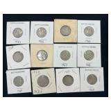 Lot of 33 Buffalo Nickels