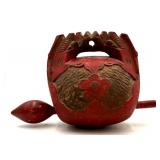 Japanese Big Buddhist Zen Wood Fish Chanting Drum