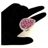Pink Topaz Sterling Ring