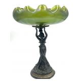 Art Nouveau Compote & Maiden Centerpiece