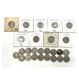 Lot of 26 Buffalo Nickels