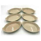 6 Le Creuset Stoneware Baking Dishes