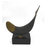 Dolbi Cashier Art Deco Brass Sculpture
