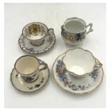 Assorted Teacups & Saucers