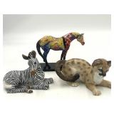Assorted Animal Figurines Painted Ponies