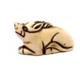 Japanese Netsuke Hog