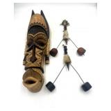 African Elongated Mask & Sculptures