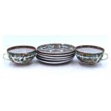 7 PC. Imari Tea and Plate Set