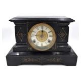 Antique Ansonia Steel Case Mantel Clock
