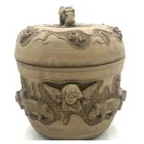 Terracotta Lidded Urn