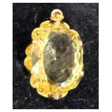 Yellow Stone Brooch