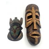 2 African Decorative Masks