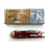Case XX Pocket Worn Old Red Bone Knife