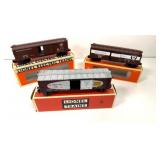 3 Lionel Model Train Cars
