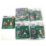 5 Asst Kenner Starting Lineup NFL Figurines