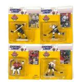 4- 1995 Kenner Starting Lineup NHL Figurines