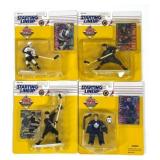 4- 1995 Kenner Starting Lineup NHL Figurines