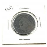 1851 Braided Hair Cent