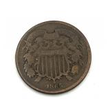 1865 Two Cent Coin