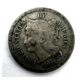 1871 Three Cent Nickel