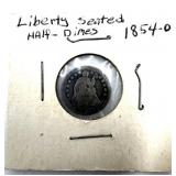1854-O Seated Liberty Half Dime
