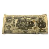 1861 Twenty Dollar CSA Bank Note