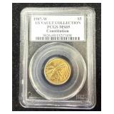 1987-W $5 Gold Coin PCGS MS69