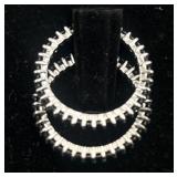 2-1.08 CTW Black Spinel SS Eternity Band Rings