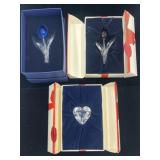 Swarovski Crystal 2 Tulips and Heart