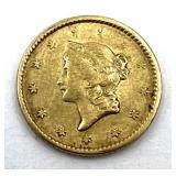 1851 Liberty Head Dollar Gold Coin