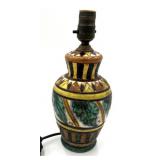 Italian Majolica Ceramic Table Lamp