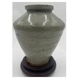 Dynasty-Style Stoneware Vase